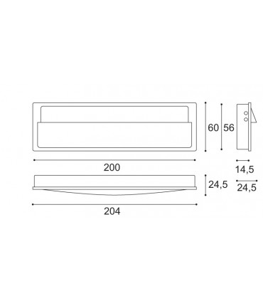 Poignée affleurante MB09047 Design Paolo Nava pour Confalonieri