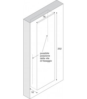 Poignée affleurante MB09113 Design Franco Guanziroli pour Confalonieri Poignée affleurante MB09113 Design Franco Guanziroli pour Confalonieri