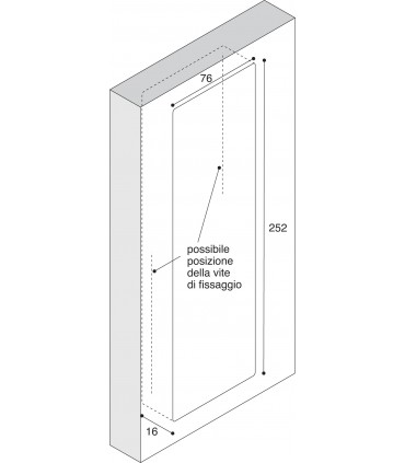 Poignée affleurante MB09113 Design Franco Guanziroli pour Confalonieri