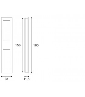 Poignée affleurante MB09089 Design Paolo Nava pour Confalonieri Poignée affleurante MB09089 Design Paolo Nava pour Confalonieri