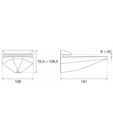Support d'étagère design KOM & CO série MS01444 pour Confalonieri 