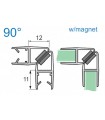 Joint d'étanchéité magnétique 90° série S.5713