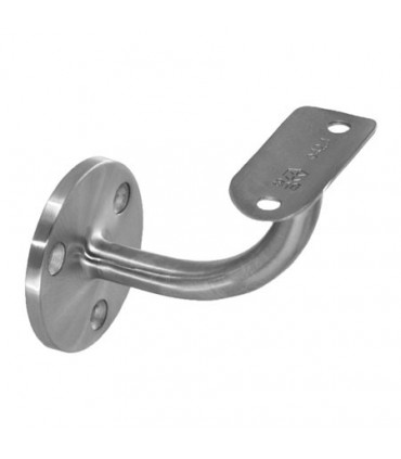 Support mural inox pour main courante ronde