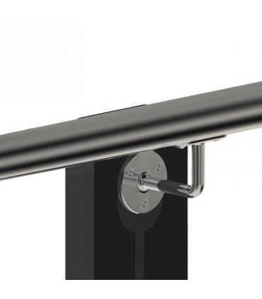 Support mural inox pour main courante ronde