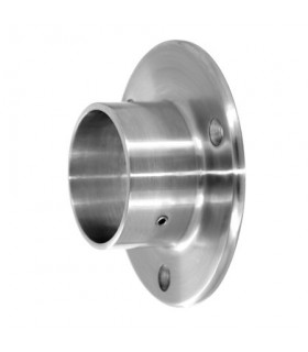 Embase inox Ø 95 mm à visser pour tube Ø 42.4 mm