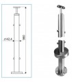 Poteau de balustrade inox rond Ø 42.4 mm