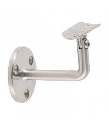 Support mural orientable inox pour main courante ronde