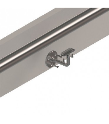 Support mural orientable inox pour main courante ronde