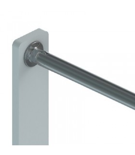 Embase murale orientable inox à visser pour tube Ø 42.4 mm