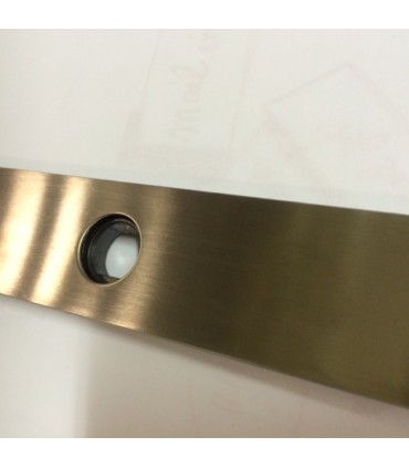 Paire de plaque arrondie pour poignée béquille