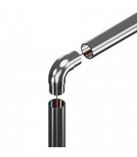 Raccord 90° pour tube Ø 42.4 x 2 mm