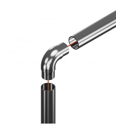 Raccord 90° pour tube Ø 42.4 x 2 mm