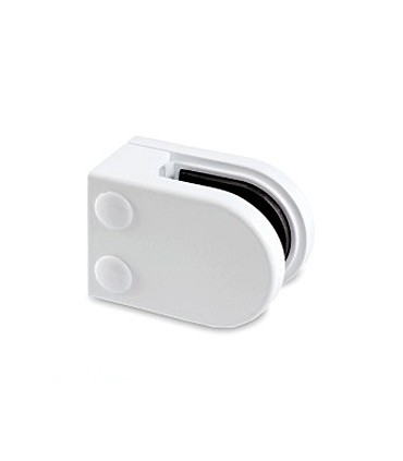 Pince a verre à talon plat - modèle 25 - Zamak blanc 9016 mat