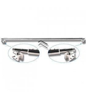 Barre raidisseur pour fixation entre deux volumes de verre Barre raidisseur pour fixation entre deux volumes de verre