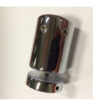 Support de départ droit sur cloison en verre