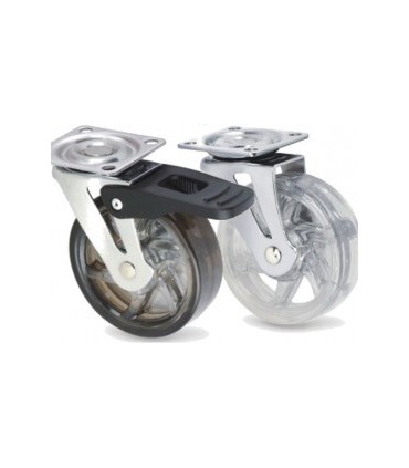 Roulette polyuréthane (PU) Ø 75 mm