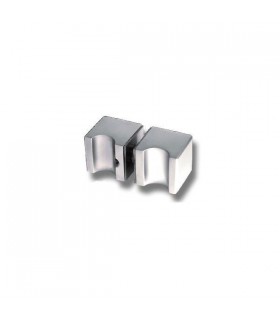 Paire de poignée bouton carré série Oslo pour porte en verre Paire de poignée bouton carré série Oslo pour porte en verre