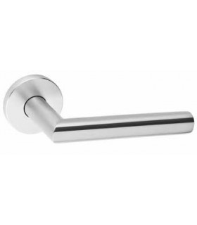 Paire de poignée béquille angulaire vif J030 brossé