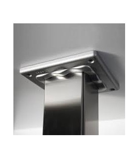 Pied de table carré coniqe inox 7050 par Caspim