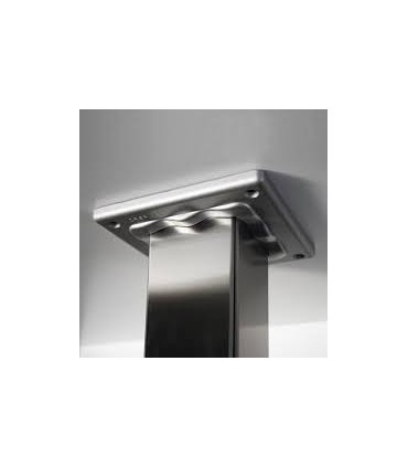 Pied de table carré coniqe inox 7050 par Caspim