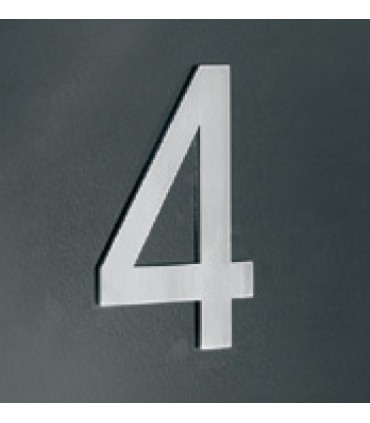 Chiffre découpé en Inox 304 sur adhésif