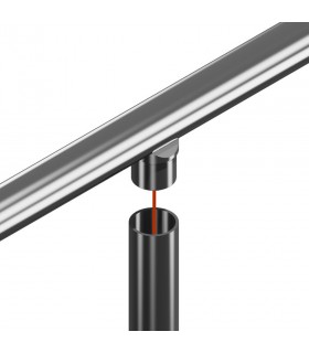 Adaptateur tube sur tube pour main courante ronde sur poteau rond