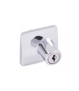 Serrure série Square chrome brillant