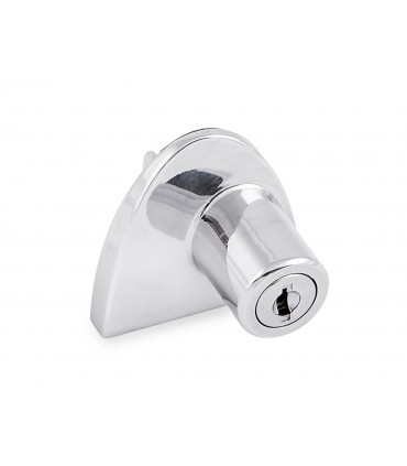 Serrure série Badge chrome brillant