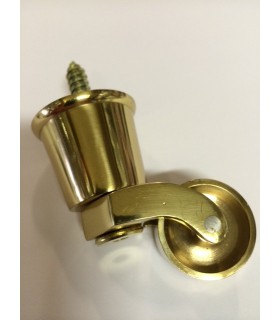 Roulette laiton sur sabot pour pied de meuble ou fauteil ancien Roulette laiton sur sabot pour pied de meuble ou fauteil ancien
