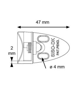 Paire de charnière série Badge pour porte de vitrine en verre Paire de charnière série Badge pour porte de vitrine en verre