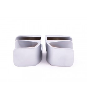 Paire de poignée série Square chrome mat Paire de poignée série Square chrome mat