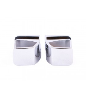 Paire de poignée série Square chrome brillant Paire de poignée série Square chrome brillant