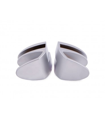 Paire de poignée série Badge chrome mat