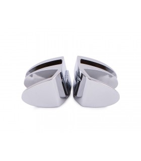 Paire de poignée série Badge chrome brillant Paire de poignée série Badge chrome brillant