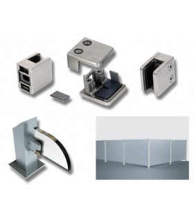 Pince a verre à talon plat - modèle Square - Inox aisi 304 Pince a verre à talon plat - modèle Square - Inox aisi 304