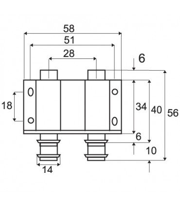 Loquet magnétique double