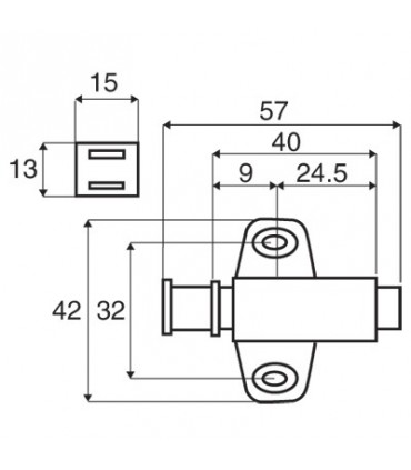 Loquet magnétique simple