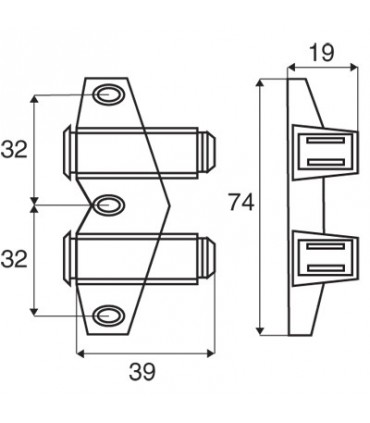 Loquet magnétique double
