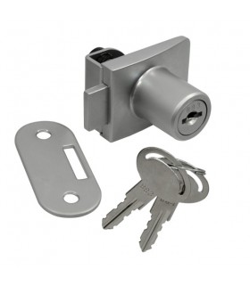 Serrure concept Square par Siso pour porte simple de vitrine