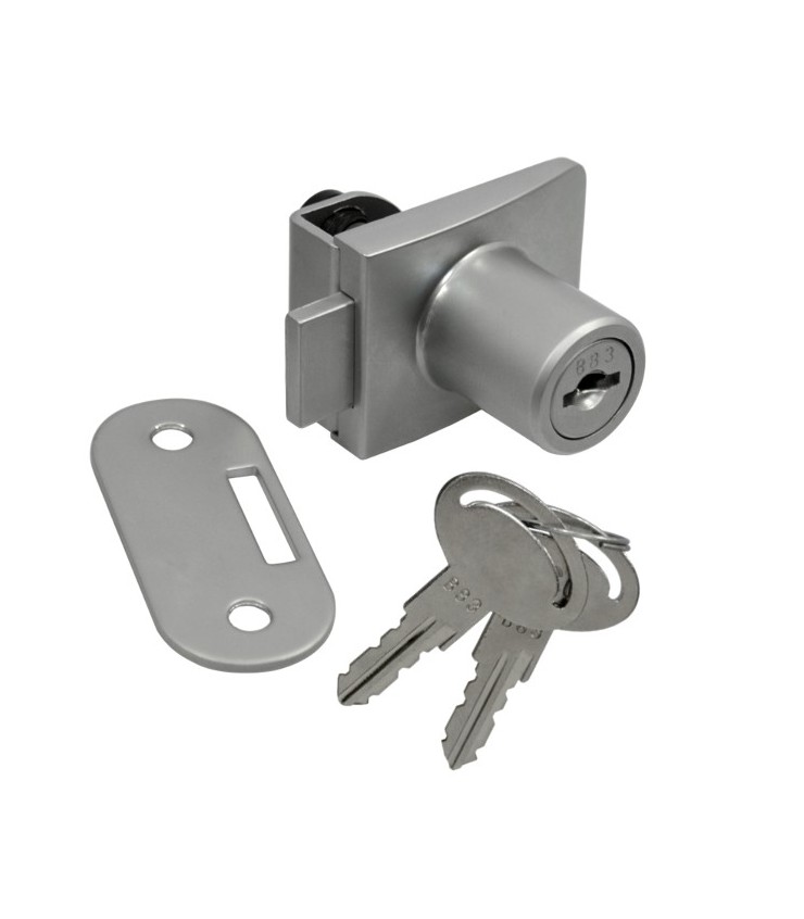 Serrure concept Square pour porte simple de vitrine Serrure pour