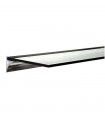 Profil aluminium support tablette chromé brillant Profil aluminium support tablette chromé brillant