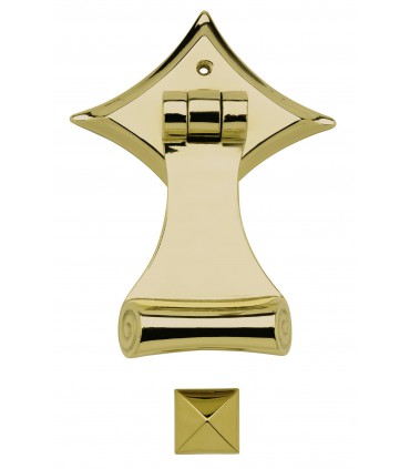 Heurtoir marteau de porte en laiton massif série Sienne