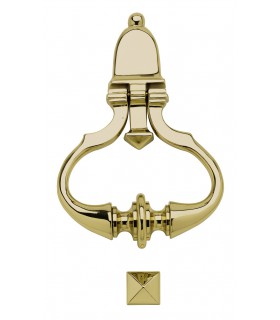 Heurtoir marteau de porte en laiton série Europe en laiton poli brillant Heurtoir marteau de porte en laiton série Europe en laiton poli brillant