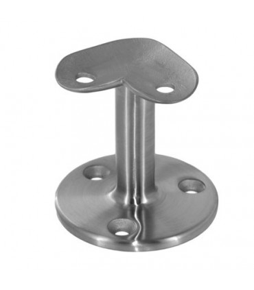 Support à 90° pour main courante ronde sur muret