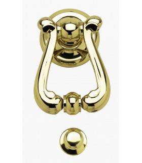 Heurtoir marteau de porte en laiton massif série Lyre Heurtoir marteau de porte en laiton massif série Lyre