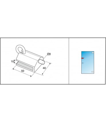 Loqueteau cavalier en inox 
