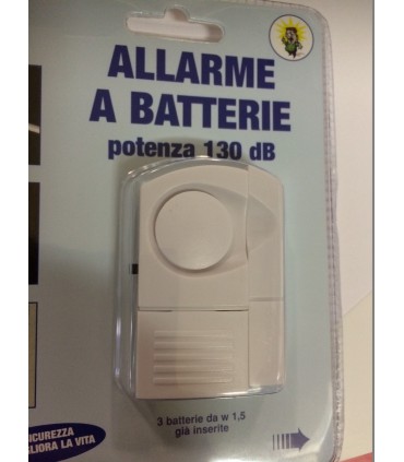 Mini alarme d'intrusion couleur blanche sous blister