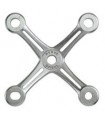Spider inox quatre branches Astra A entraxe 150 mm Spider inox quatre branches Astra A entraxe 150 mm