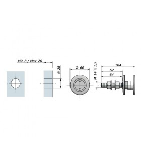 Fixation sur verre pour supports Astra Fixation sur verre pour supports Astra
