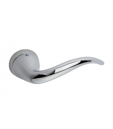 Poignée de porte sur rosace SINN chrome brillant